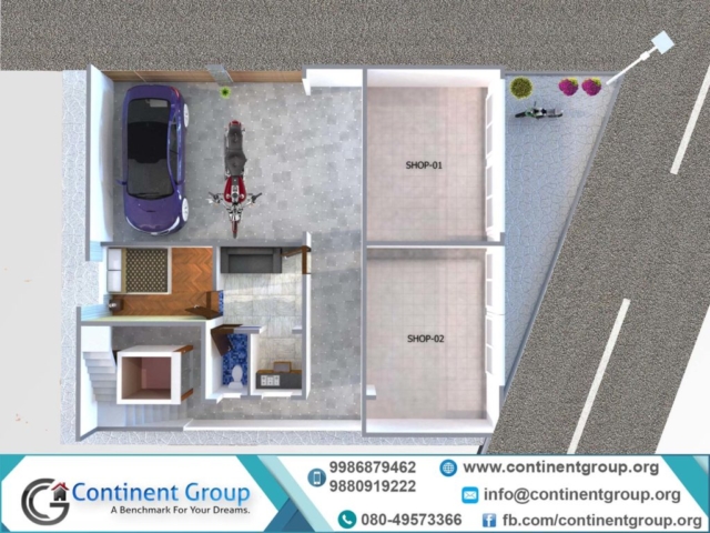 3d Floor plan Bengaluru fpztjq 1024x768