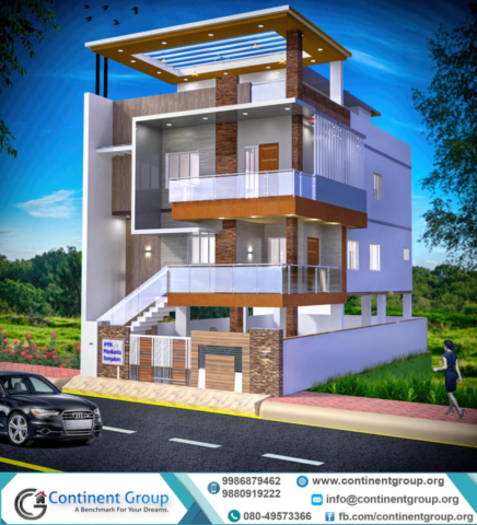 3d building elevation design modern-3d front elevation