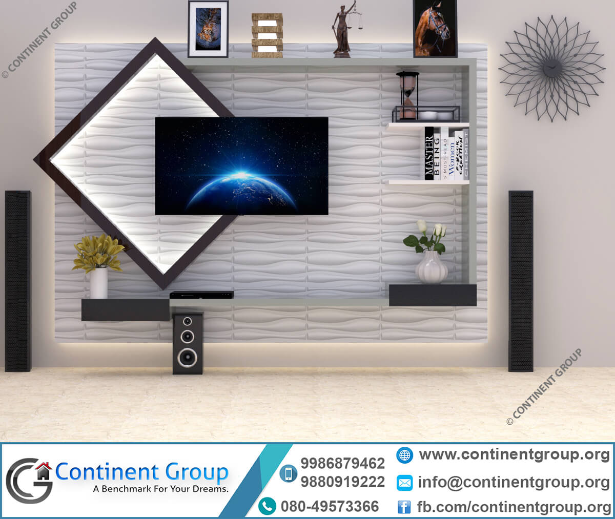 Living interior design modern-top interiors bangalore-interior design services